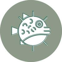 Puffer Fish Vector Icon