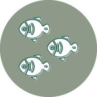 peces vector icono