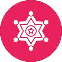 Sheriff Badge Vector Icon