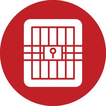 icono de vector de prisión