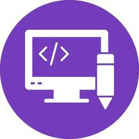 Edit Code Vector Icon