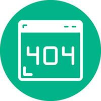 404 Error Vector Icon