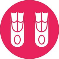icono de vector de aleta