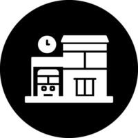 Bus Station Vector Icon