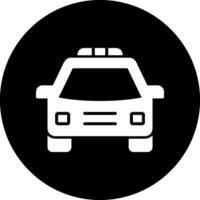 icono de vector de coche de policía