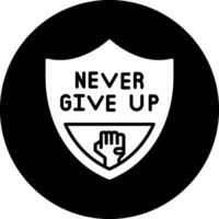 Never Give Up Vector Icon