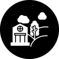 Forest House Vector Icon