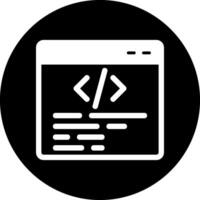 icono de vector de programación web