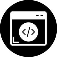 icono de vector de programación web