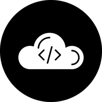 Cloud Coding Vector Icon