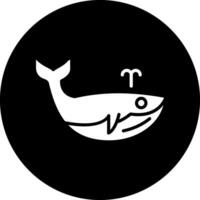 icono de vector de ballena