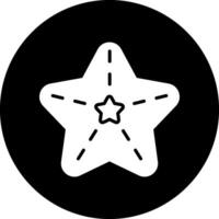 icono de vector de estrella de mar