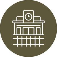 Train Station Vector Icon