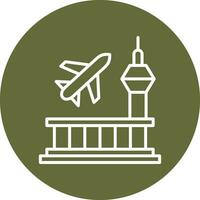 icono de vector de aeropuerto