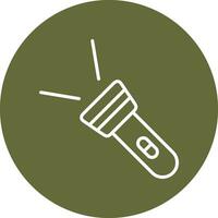 icono de vector de linterna