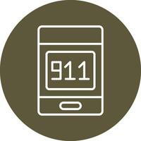 911 Call Vector Icon