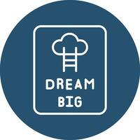 Dream Big Vector Icon