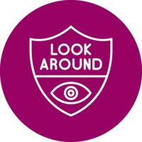 Look Around Vector Icon