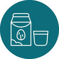 almond milk Vector Icon