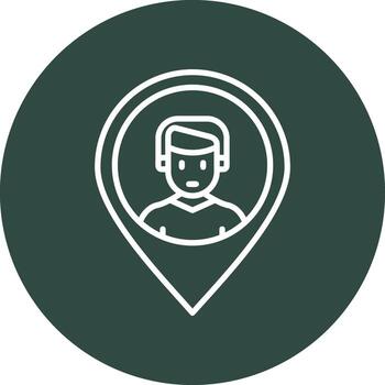 icono de vector de posición