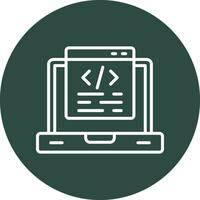 icono de vector de programación