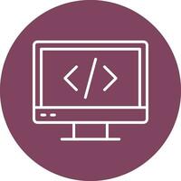 Web Coding Vector Icon