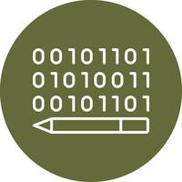 Binary Code Vector Icon