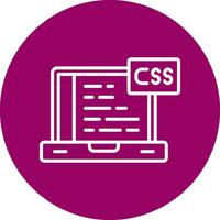 icono de vector de css