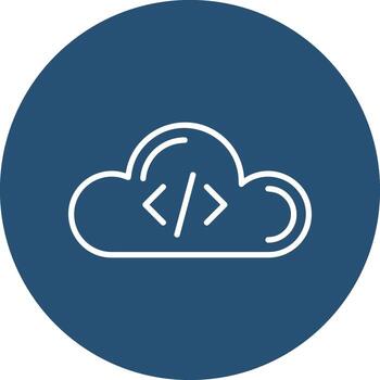 Cloud Coding Vector Icon