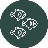 peces vector icono