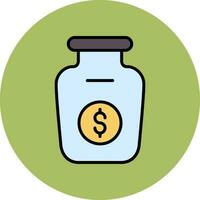 Money Jar Vector Icon