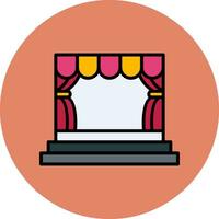 Stage Vector Icon