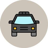 icono de vector de coche de policía