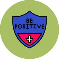 Be Positive Vector Icon