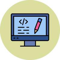 Edit Code Vector Icon