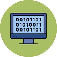 Binary Code Vector Icon