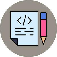 icono de vector de escritura