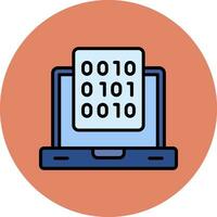 Binary Data Vector Icon