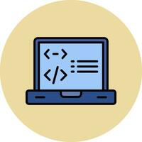 icono de vector de programación