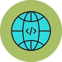 Earth Globe Vector Icon