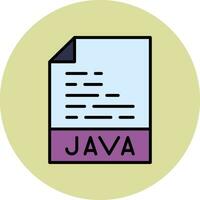 Java guión vector icono