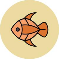 icono de vector de pescado