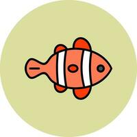 Clown Fish Vector Icon