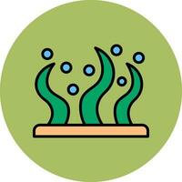 icono de vector de algas