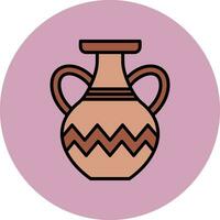 icono de vector de florero