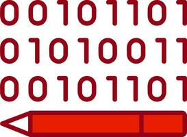 Binary Code Vector Icon