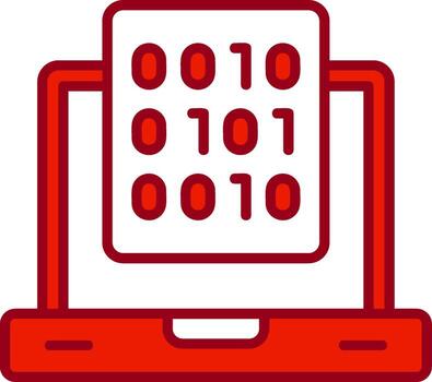 binario datos vector icono