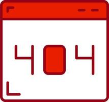 404 Error Vector Icon