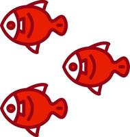 peces vector icono