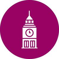 Clock Tower Vector Icon